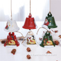 Iron Painted Christmas Tree Bell Pendant Supplies Crafts